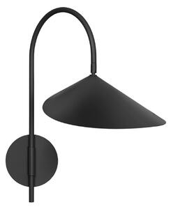 Lampă de perete ferm LIVING, reglabil, Negru, Camera de zi, Aluminiu, Scandinavă