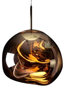 Lustră Pendul Tom Dixon, Melt Mini, reglabil, Auriu / Alamă, Camera de zi, Plastic, Design