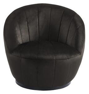 Fotoliu Rotativ – Design Modern și Confortabil, Material Textil, stofă Monolith Maro Inchis
