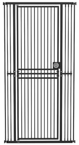 PawHut Poartă pentru Pisici Extra Înaltă, 198 cm, 74-100 cm, Montaj prin Presiune, Închidere cu Inel, Negru | Aosom Romania