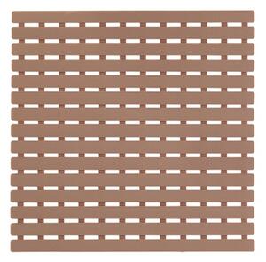 Gratar pentru cadita dus, 54x54cm, plastic gumat, strat anti-alunecare, bej inchis