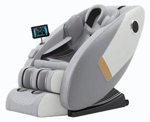 Fotoliu de Masaj TROIAN, cu Incalzire, AI Voice, Tableta touch screen, Bluetooth, Display, Zero Gravity, 2 Boxe, Moduri Automate, PU