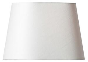 Abajur oval Basic, alb, lungime 23 cm Watt & Veke, Basic oval, Alb, Țesătură / Textil, Design