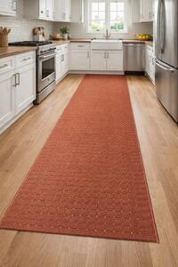 Traversa Antiderapanta Hol Bucatarie, Model Stanford Clay Beige, Portocaliu 100 x 500