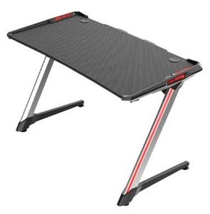 Birou Gaming Lectra, iluminare RGB, suprafata carbon