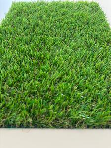 Covor Gazon Iarba Artificiala Produs Belgia, Calitate Premium, Model Fuse 25 mm inaltime fir, Gradinita Loc de Joaca Terasa Curte, Verde Verde, 200 x