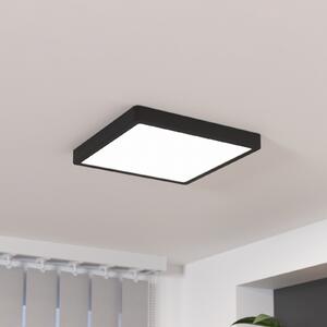 EGLO Plafonieră LED Fueva 5, IP20 negru 28,5x28,5cm, Negru, dormitor, Metal, Modern