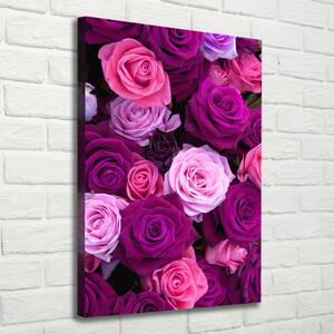 Print pe canvas trandafiri roz