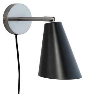 Lampă de perete Dyberg Larsen, Oswald, Negru, Camera de zi, Metal, Design