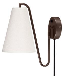 Lampă de perete Globen Lighting, Lou, Alb, Camera de zi, Țesătură / Textil, Design