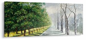 Tablou - Iarna versus vara (120x50 cm)