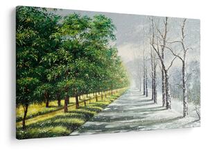 Tablou - Iarna versus vara (90x60 cm)
