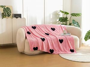 Patura Cocolino CORAZON, roz Dimensiune: 160 x 200 cm