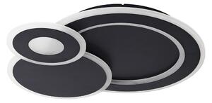 Plafoniere Lindby, Briar, reglabil, Negru, Camera de zi, Plastic, Modern