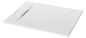 Invena Alvero cădiță de duș dreptunghiulară 120x80 cm alb AK-7B-812