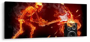 Tablou - Muzica în flăcări (120x50 cm)