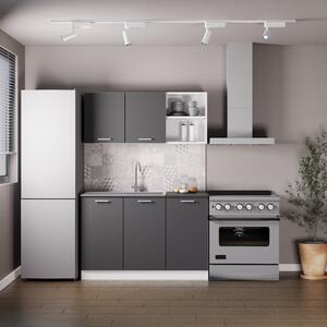 Set haaus Ara, Antracit/Alb, L 120 cm