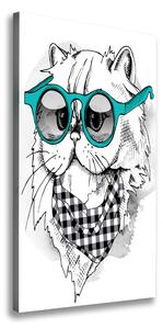 Print pe canvas Cat cu ochelari