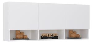 Dulap haaus Malmo, 3 Usi, Alb, 144 x 27 x 60 cm