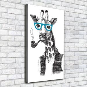 Imprimare tablou canvas ochelari Girafele