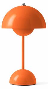 Lampă de masă &Tradition, Flowerpot VP9, reglabil, Portocaliu, Camera de zi, Plastic, Design