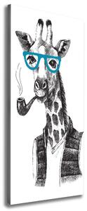 Imprimare tablou canvas ochelari Girafele