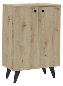 Pantofar haaus Luton, 2 Usi, Stejar Artisan, 62 x 35 x 90 cm