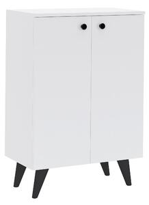 Pantofar haaus Luton, 2 Usi, Alb, 62 x 35 x 90 cm