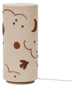 Lampă de masă ferm LIVING, reglabil, Bej, Cameră pentru copii, Țesătură / Textil, Viața tânără