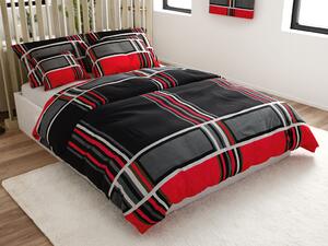 Lenjerie de pat din bumbac KARO BLEND rosu Dimensiune lenjerie de pat: 70 x 90 cm | 140 x 200 cm