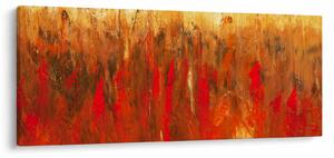 Tablou cu abstracție pictată (120x50 cm)