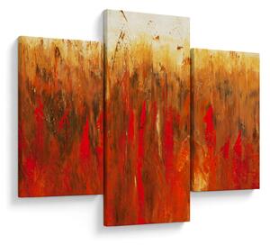 Tablou cu abstracție pictată (90x60 cm)