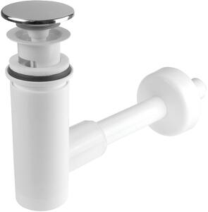 Deante Click-Clack dop lavoar cu sifon crom-alb NHC_010C
