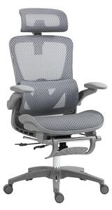 Scaun birou Zenyk mesh negru si alb 63x70x126 cm