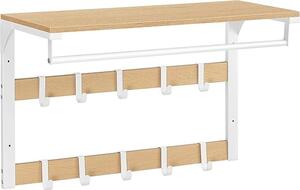 Cuier perete Stejar Vasagle 65x30x42 cm