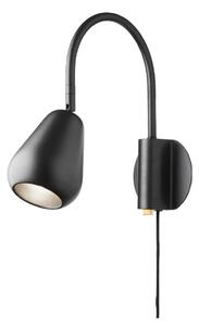 Lampă de perete Nuura Aps, Anoli, reglabil, Negru, Camera de zi, Metal, Modern
