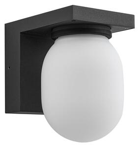 Lampă de Exterior Lucande, Ovaali, reglabil, Negru, Terasă, Aluminiu, Modern