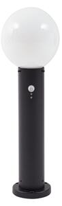 Lampă de Exterior Lindby, Dangan, reglabil, Negru, Terasă, Sticlă, Modern