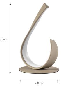 ONLI - Lampă de masă LED MATISSE LED/12W/230V 28 cm bej
