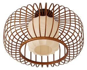 Plafoniere Lindby, Davella, reglabil, Lemn, Camera de zi, Bamboo, Scandinavă