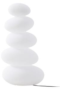 Lampă de Exterior Lucande, Soriel, reglabil, Alb, Terasă, Plastic, Modern