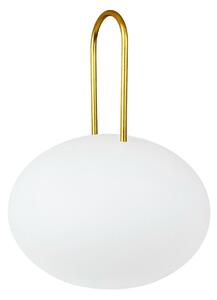 Lampă de Exterior Dyberg Larsen, Ellipse, reglabil, Alb, Terasă, Plastic, Modern