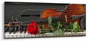 Tablou- Amintire de muzicean (120x50 cm)