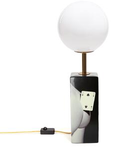 Lampă de masă SELETTI, Toiletpaper, reglabil, Negru, Camera de zi, Ceramică, Design