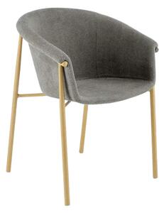 Scaun K489, gri/stejar, stofa clasica/metal, 59x56x80 cm