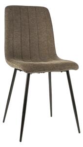 Scaun ALAN, verde olive/negru, stofa/metal, 45x39x91 cm