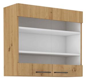 Dulap superior de bucătărie Meriel 80 GS-72 2F (stejar artisan). 1033982