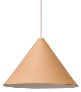 Lustră Pendul Moebe, Ceramic Cone, reglabil, Bej, Camera de zi, Ceramică, Design
