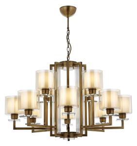 Candelabru cu lanț VARANA, 12xE27/40W/230V, bronz