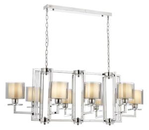 Candelabru VARANA cu lanț, 8xE27/40W/230V, crom lucios